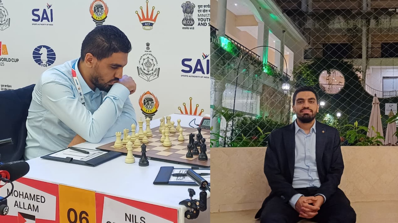 For Mohamed Allam, only Palestinian at FIDE World Cup, chess is not war on the board… it’s a peaceful paradise