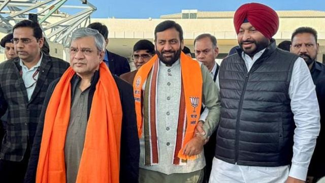 Nayab Singh Saini , Ashwini Vaishnaw , Ravneet Singh Bittu