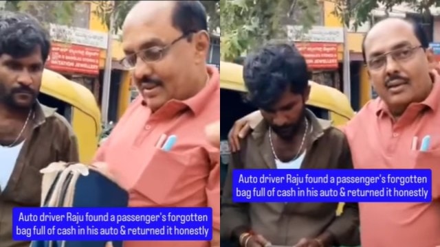 Bengaluru auto driver returns passenger’s bag full of cash