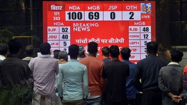 Bihar election results: NDA leading