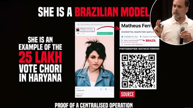 Brazilian Model Rahul Gandhi