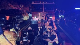 Bus Overturns California