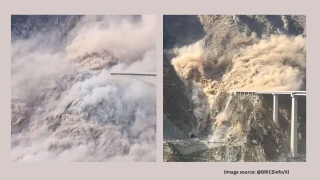 Early findings stated that the collapse was likely due to geological instability in the steep, landslide-prone region (Image source: @BRICSinfo/X)