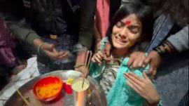 Symbolic marriage rituals with dead body of deceased lover