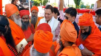 CM Dhami sought suggestions from the Akharas and said the state would prioritise their traditions and requirements while planning for the Kumbh.