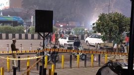 Delhi red fort blast site view, i20 car suspect