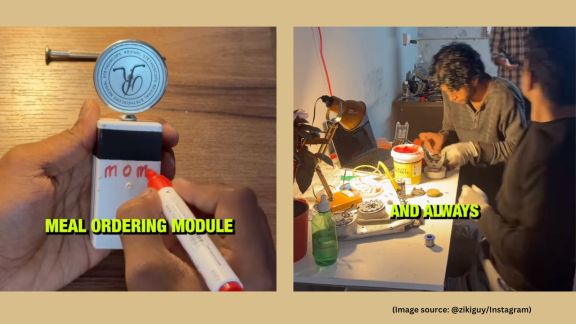 To assemble the hardware, he said, he used multiple components, including a stethoscope borrowed from his sister