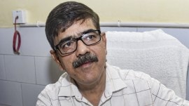 Dr Zafar Hayat, former husband of arrested Dr Shaheen Sayeed, speaks to mediapersons in Kanpur on Wednesday. PTI ‘Left our 2 sons with me, never contacted after divorce:’ Ex-husband of terror module accused