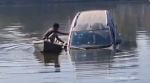 Without a second thought, he leapt into the water and battled both the strong currents and the vehicle’s weight to reach the unconscious driver