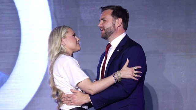 Erika Kirk opens up about viral JD Vance hug, says ‘my love language is touch’