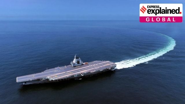 Chinese aircraft carrier Fujian. AP