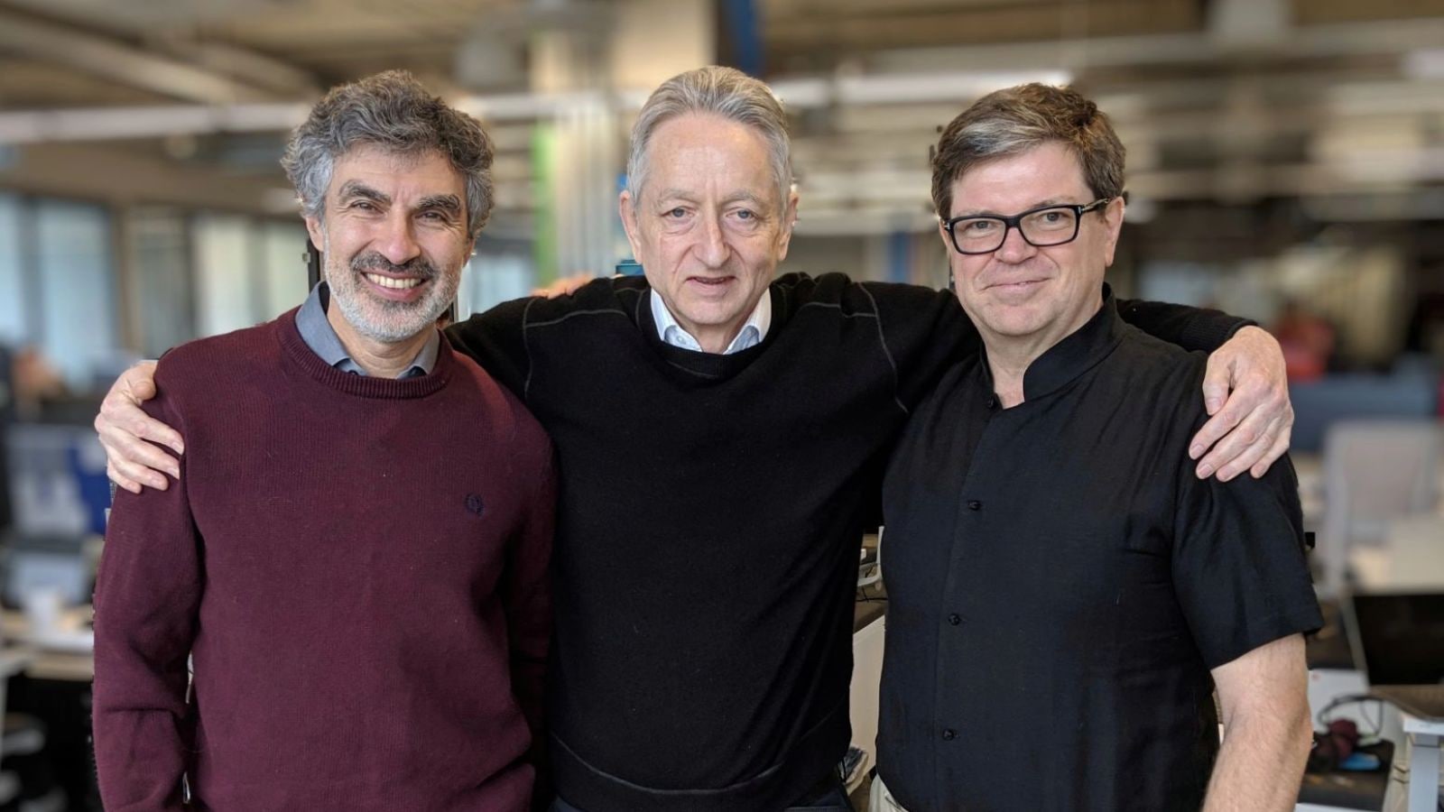  From right, Yann LeCun, Geoffrey Hinton and Yoshua Bengio. All three AI pioneers won Turing award in 2018.(Image: LinkedIn/@yann-lecun)