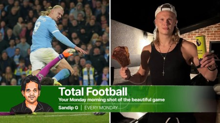 Watching Erling Haaland in the kitchen is more theatre than watching him belting goals in the middle. (AP/Instagram)
