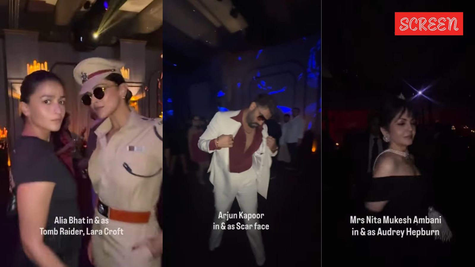 Halloween 2025: Nita Ambani as Audrey Hepburn, Alia Bhatt as Lara Croft, Deepika Padukone as Lady Singham. Watch