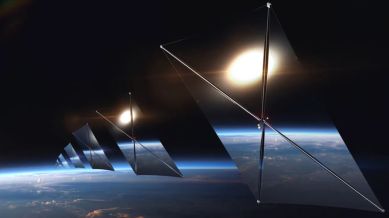 The EARENDIL-1 satellite is planned to operate in a sun-synchronous orbit, aiming to redirect sunlight from day to night for brief periods. (Image: reflect orbital)