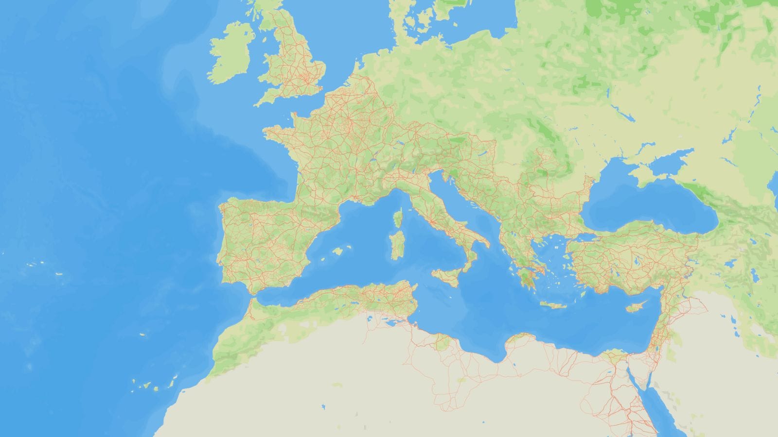According to Brughmans, the Roman road system had an impact on the spread of early Christianity, mass migration, and pandemics throughout the continent. (Image: itiner-e)