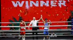 Jadumani Singh from India wins against Nurzat Ongarov from Kazakhstan at the World Boxing Cup Final in Greater Noida. (Image used for representative purpose)
