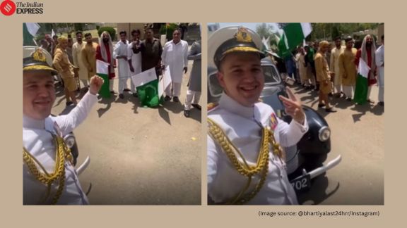 Russian influencer chants Jai Shree Ram in Pakistan
