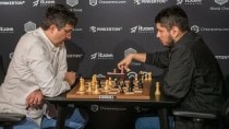 José Eduardo Martínez Alcántara faces Vladimir Kramnik in a special event. (Photo: World Chess)
