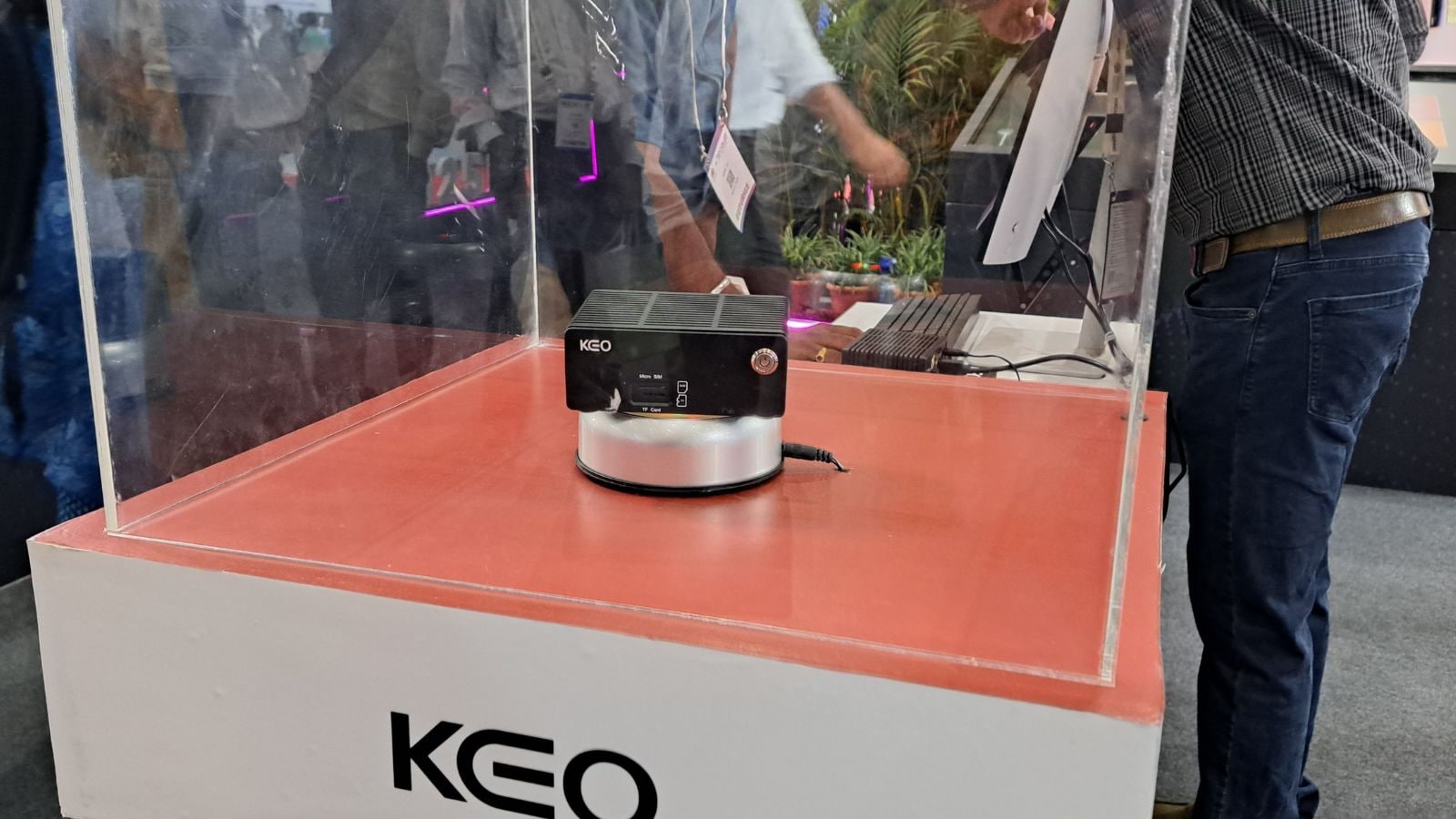 What is KEO, low-cost computer developed by Karnataka Government to bridge digital divide?