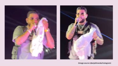 Despite the interruption, the singer continued the performance, delivering several of his biggest hits