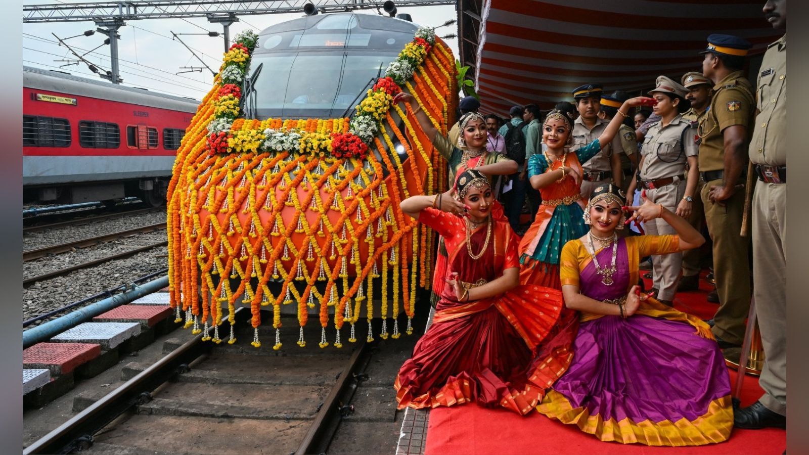 RSS song by school students at Vande Bharat launch stirs row in Kerala, principal says Railways had nothing to do with it