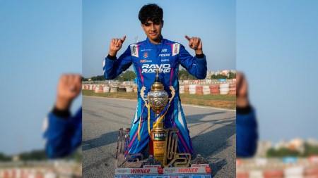 Kiaan Shah was the highest-placed Indian competitor, finishing 13th in the junior category at the FIA Karting Arrive & Drive World Cup. (Special arrangement)