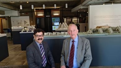 Ramprasad Akkisetti with his partner and companion, Christopher Charles Benninger