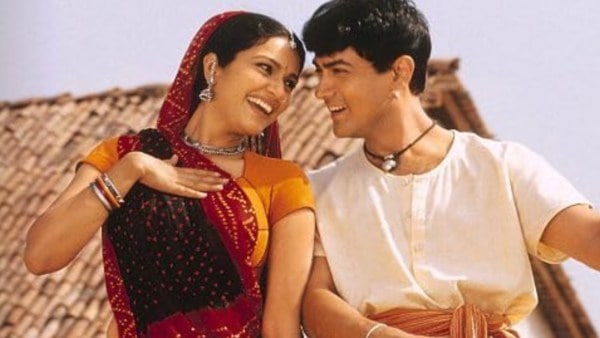 Aamir Khan and Gracy Singh in a still from Lagaan.