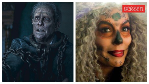 Hugh Bonneville and Eva Longoria in Christmas Karma.