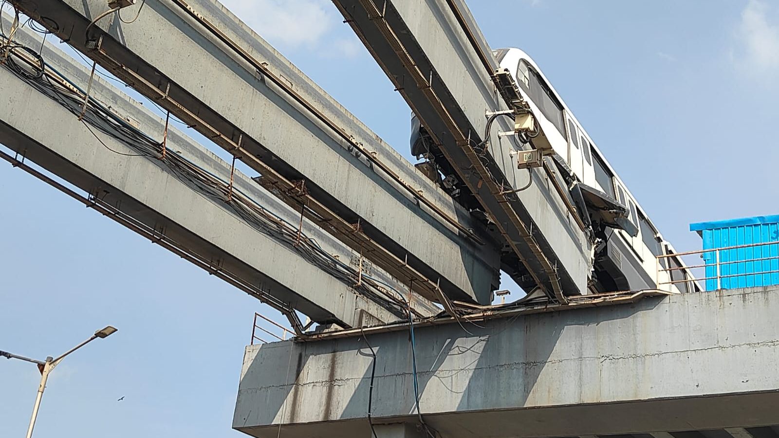 Monorail tilts in Mumbai’s Wadala during test run; no casualties