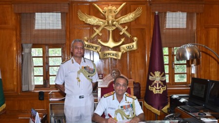 Vice Admiral Anil Jaggi takes over NDA Commandant, NDA Commandant, Vice Admiral Anil Jaggi, National Defence Academy (NDA), Indian Naval Academy, Indian express news, current affairs
