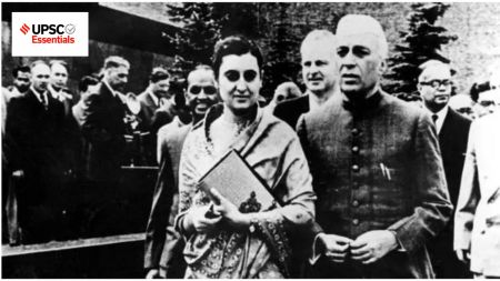 Nehru and Indira Gandhi. Find question in UPSC Quiz.