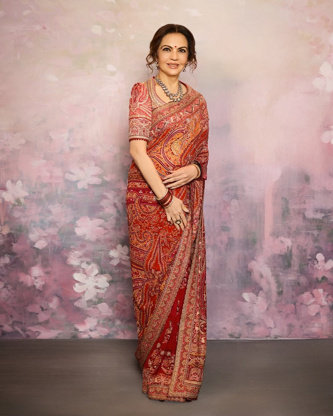 Nita Ambani in Kashmiri craftsmanship