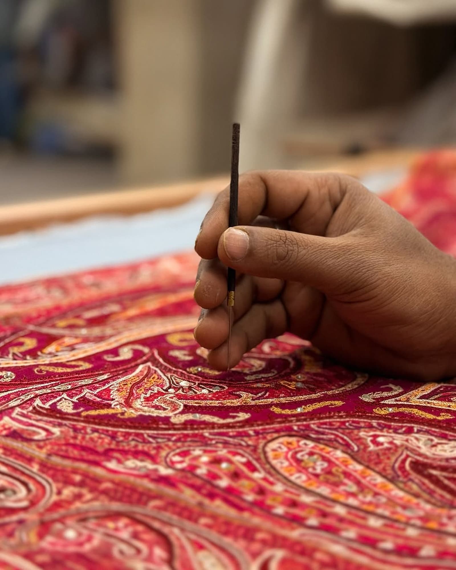 Nita Ambani in Kashmiri craftsmanship