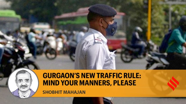 The traffic cops are not just concerned with traffic violations —they also want to make sure you are safe. Driving on the Delhi-Gurgaon highway is usually a nightmare during rush hour.