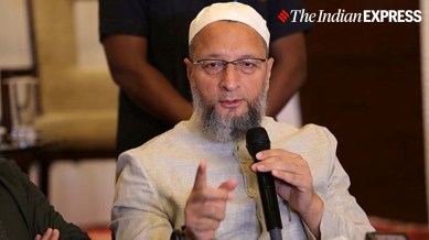 Asaduddin Owaisi in a sherwani
