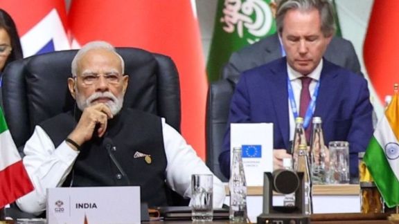 PM Modi at the venue for the G-20 Summit (X/@narendramodi)