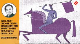 The correct approach is not exclusion, but digital industrialisation driven by a strong national policy framework.(Illustration: C R Sasikumar)