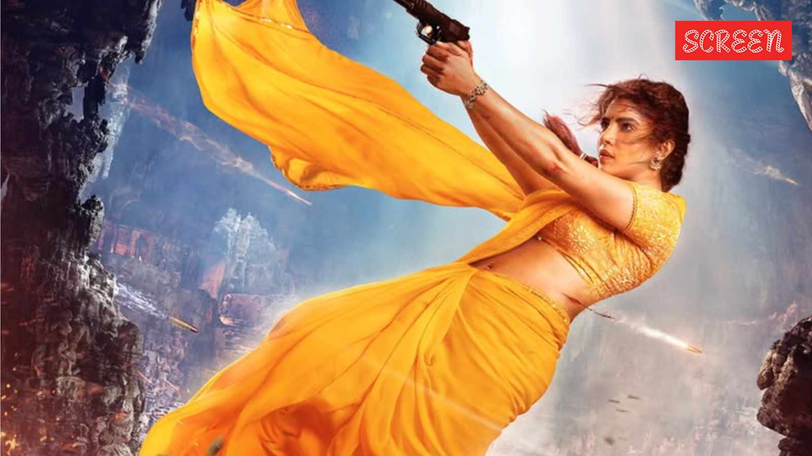 Priyanka Chopra turns fierce saree-clad sharpshooter Mandakini in Globetrotter; SS Rajamouli says, ‘Welcome back, Desi Girl’