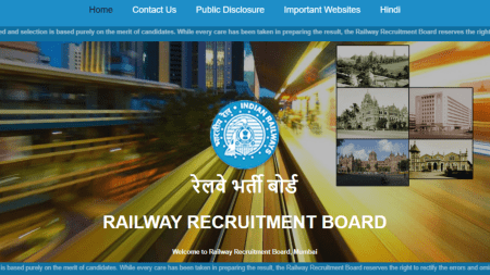Railway RRB NTPC Result & Group D City Intimation Slip 2025 LIVE Updates (Image via RRB Regional Website)
