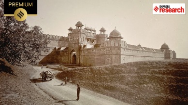 The Delhi Gate at the Red Fort from the Curzon Collection (1890s, Wikimedia Commons)