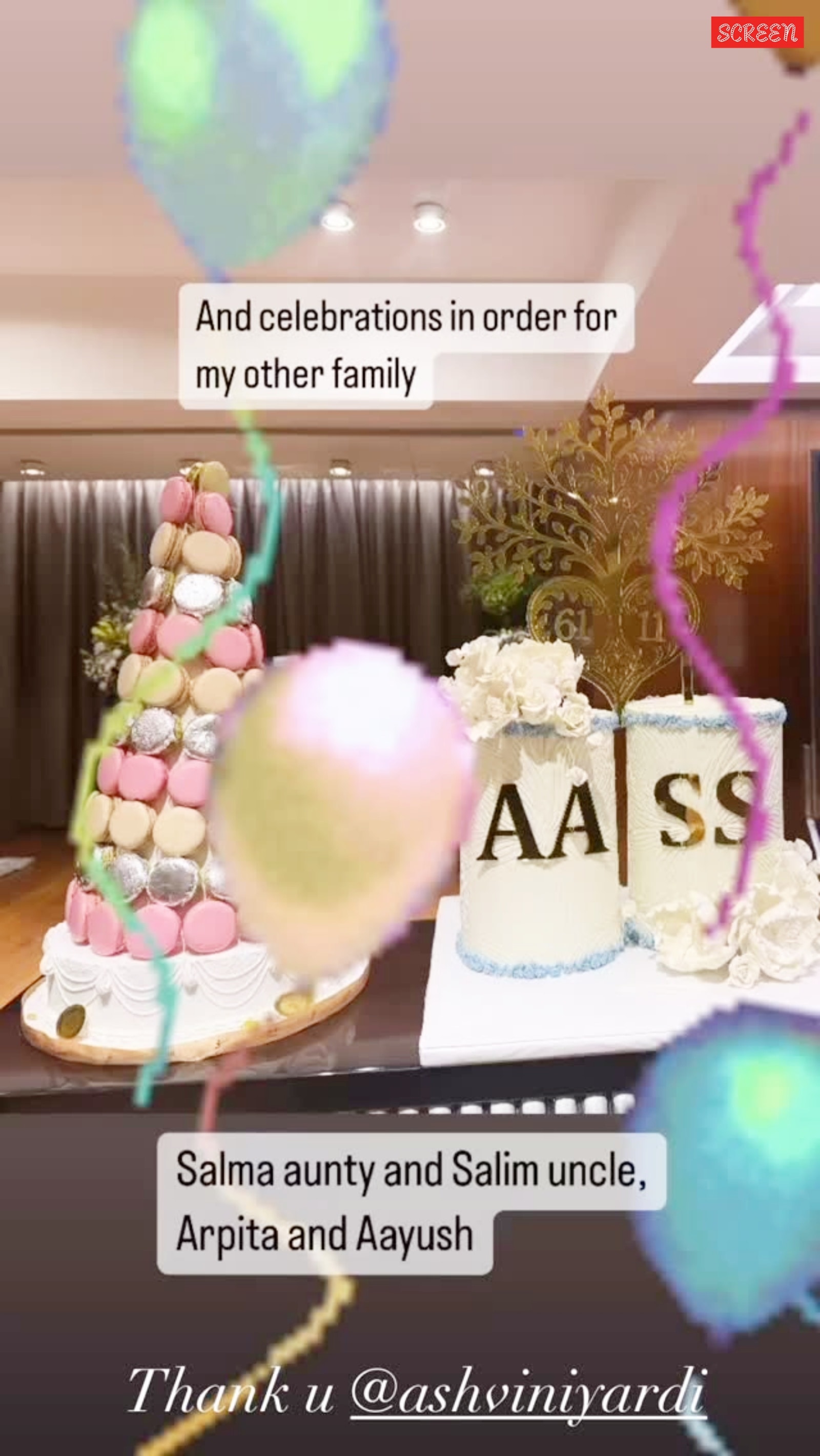 Arpita Khan and Ayush Sharma also celebrated their wedding anniversary.