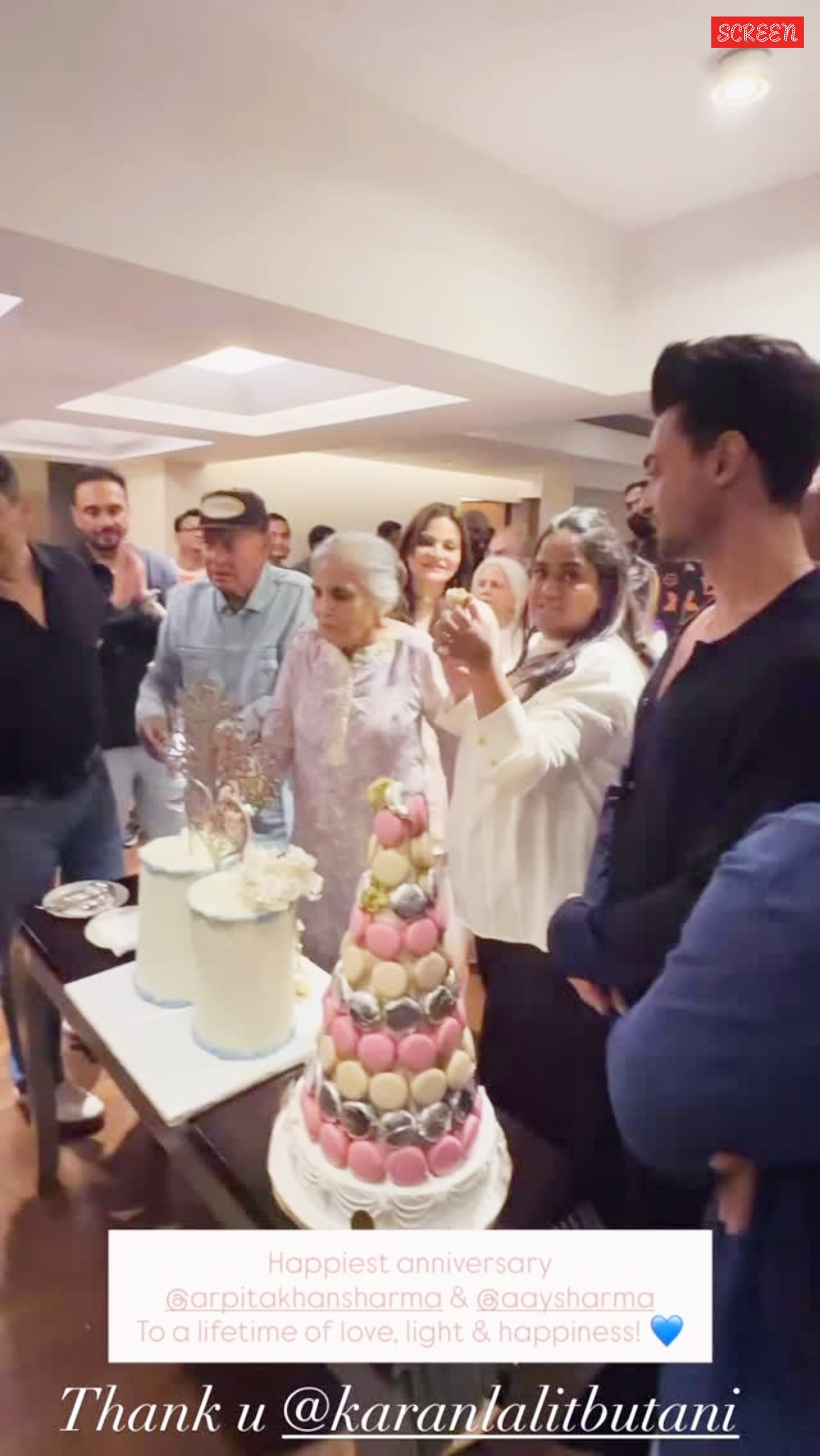 Salman Khan's parents celebrated their 61st wedding anniversary.