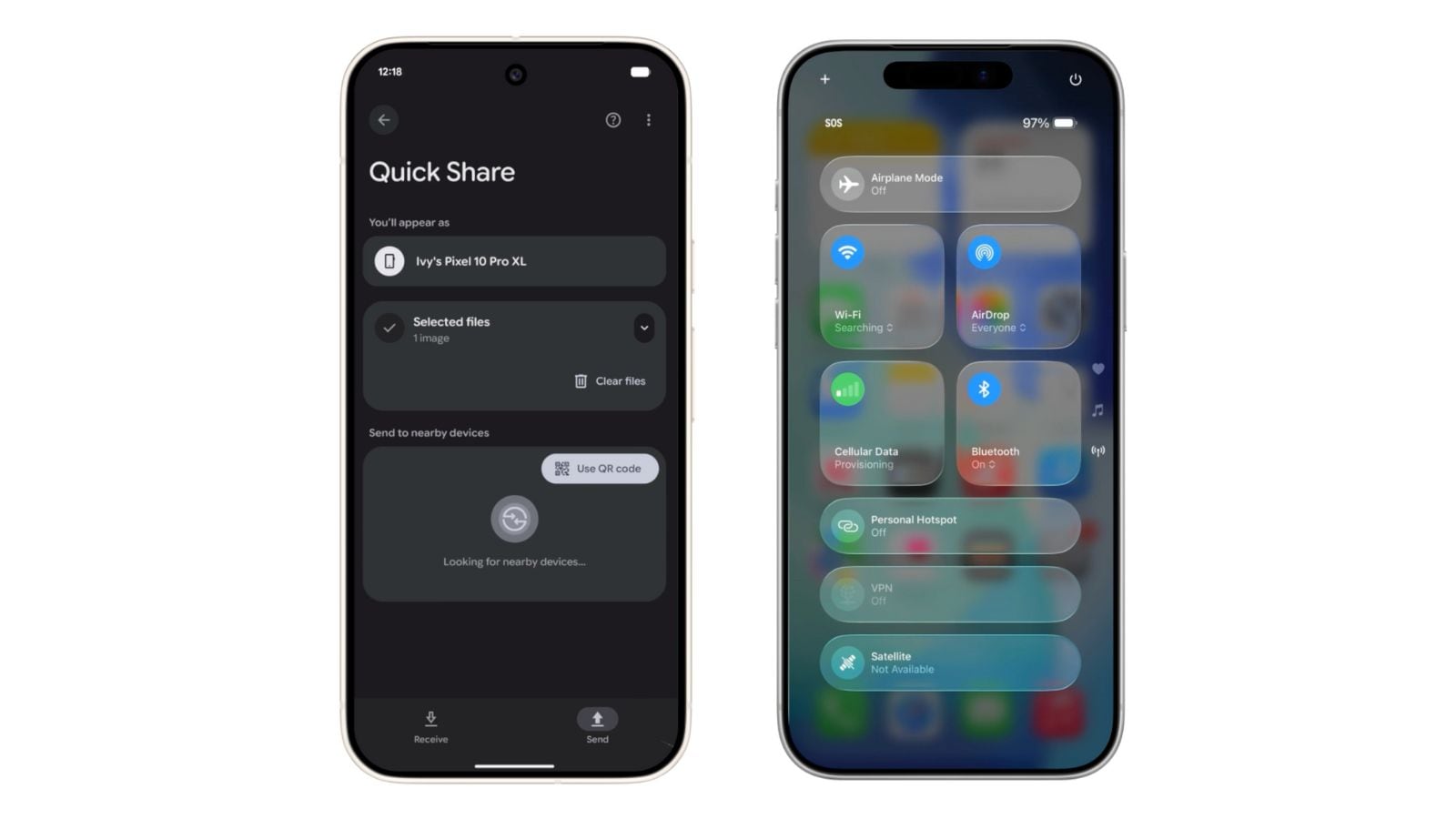 Android users can now share files with iPhone’s AirDrop, starting with the Pixel 10 series
