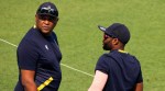 South Africa head coach Shukri Conrad with skipper Temba Bavuma in Kolkata. (PHOTO: AP)