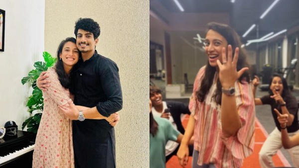 Smriti Mandhana engagement with Palash Muchhal viral video