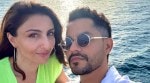 Soha Ali Khan with her husband Kunal Kemmu