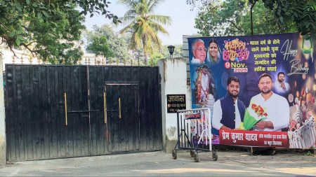 bihar Opposition Mahagathbandhan, bihar Mahagathbandhan, Mahagathbandhan, Rashtriya Janata Dal, rjd, lalu prasad, NDA landslide victory, NDA victory, Nitish Kumar, Bihar voters, Bihar voting results, bihar election results, bihar elections, Bihar Assembly polls, Bihar Assembly elections, Gujarat BJP, Tejashwi Prasad Yadav, Chirag Paswan, Indian express news, current affairs