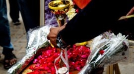 The boy’s medals and trophies on display at the protest site, Monday Teacher seen speaking to boy in CCTV clip, say police; protest on